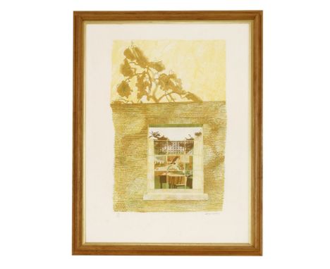 *Leonard Rosoman RA (1913-2012)LOOKING THROUGH A WINDOWLithograph, signed in pencil and numbered 64/16073 x 54cm  *Artist's R