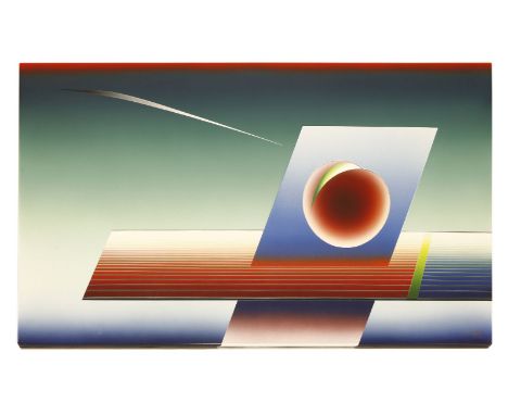 *Stefan Knapp (1921-1990)UNTITLEDSigned and dated 1992, enamel on steel panel162 x 92cm*Artist's Resale Right may apply to th