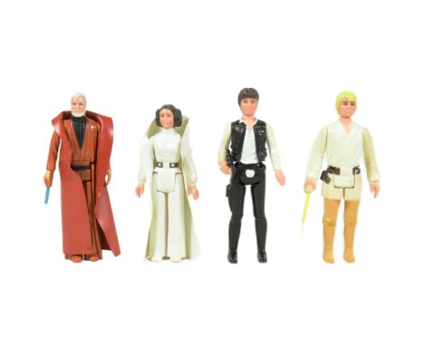Star Wars - a collection of x4 original vintage Kenner / Palitoy made 'First 12' action figures, comprising: Luke Skywalker (
