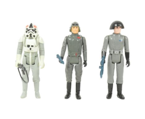 Star Wars - three original vintage Kenner / Palitoy action figures - all Imperials - to include: Death Squad Commander (GMFGI