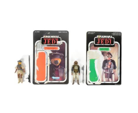 Star Wars - two original vintage Kenner / Palitoy made action figures - Princess Leia Organa (Boushh Disguise) LFL 83 Hong Ko