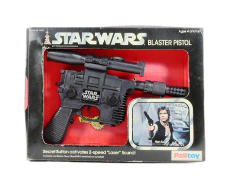 Star Wars - an original vintage 1977 Palitoy made Star Wars ' Han Solo Blaster Pistol '. 100% complete, including the origina
