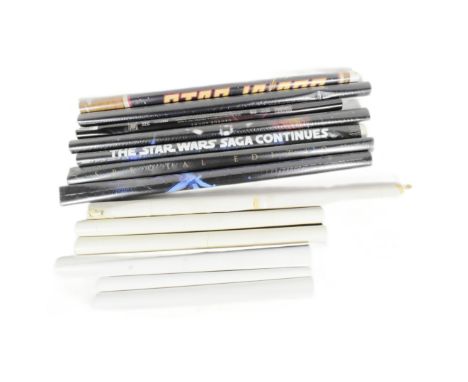 Star Wars - a collection of assorted Star Wars posters, mostly sealed / unused. Includes x2 vintage posters depicting the ass