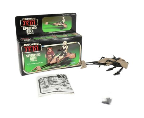 Star Wars - an original vintage c1983 Kenner made Star Wars action figure playset ' Speeder Bike Vehicle '. 100% complete inc