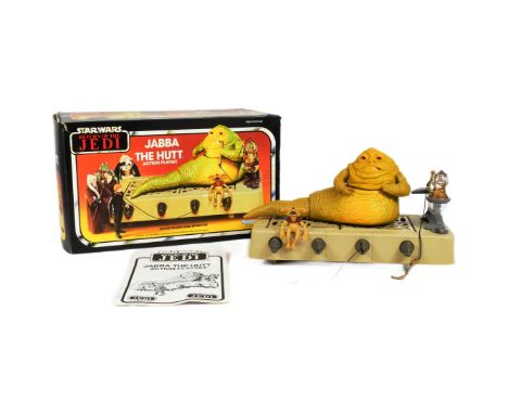 Star Wars - an original vintage 1983 Kenner made action figure playset ' Jabba The Hutt Action Playset '. 100% complete, incl