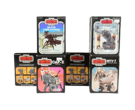 Star Wars - a collection of x4 original vintage Kenner / Palitoy made 'minirig' action figure playsets, all from The Empire S