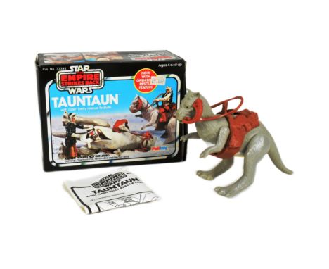 Star Wars - an original vintage 1980 Palitoy made 'Tauntaun - With Open Belly Rescue Feature' action figure set. 100% complet