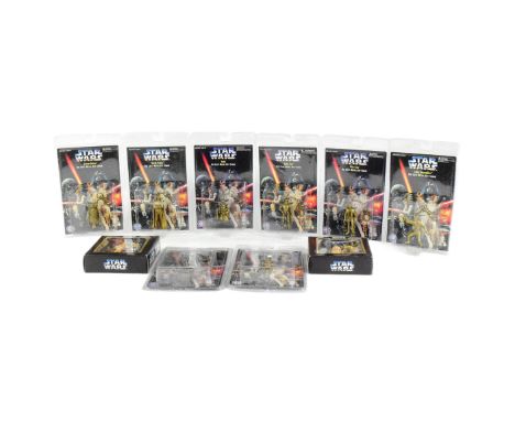 Star Wars - a collection of x10 vintage 1990s Star Wars themed keychains, each issued by Playco Toys c1996 / 1997. Includes: 
