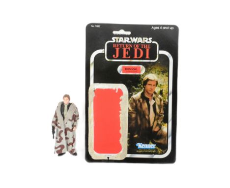 Star Wars - an original vintage Kenner / Palitoy made Star Wars action figure Han Solo in Trench Coat (LFL 1984 no COO). 100%