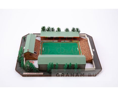 AFC Bournemouth - Dean Court,
Made circa 1986 by John Le Maitre using traditional modelling techniques and materials includin