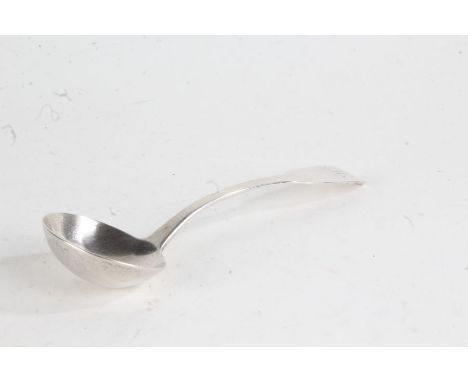 George IV silver ladle, London 1820, maker William Eley and William Fearn, the fiddle pattern handle initialled H, 1.9oz