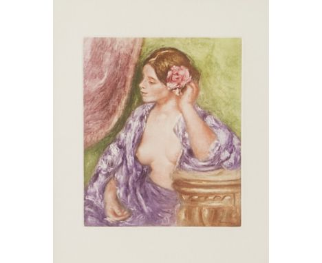 Pierre Auguste Renoir (1841-1919). Two color lithographs, including "Bal du moulin de la Galette," and a portrait of a woman 