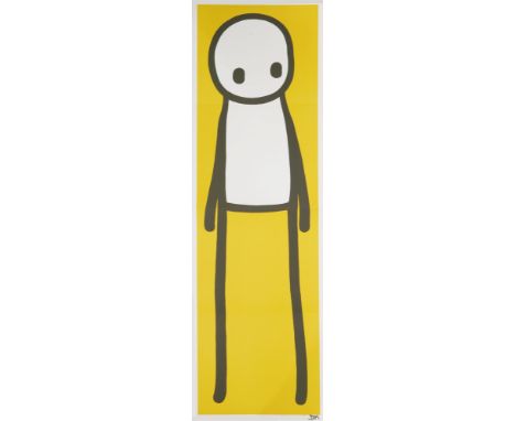 *Stik (British, b.1979) STANDING FIGURE (YELLOW) Offset lithograph printed in colours, 2015, signed in black ink, on wove pap