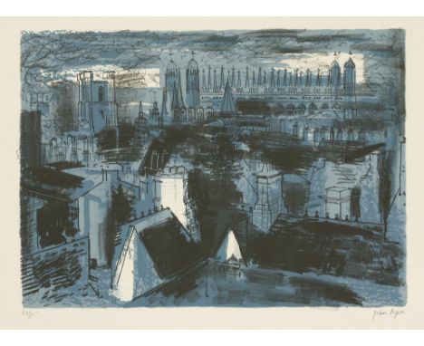 *John Piper (British, 1903-1992) KINGS COLLEGE, CAMBRIDGE (LEVINSON 86) Lithograph printed in colours, 1953, signed and numbe