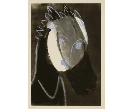 *Sonia Lawson (British, b.1934) GIRL DREAMING OF PONY Lithograph printed in colours, signed and numbered XXV in pencil, on Ar
