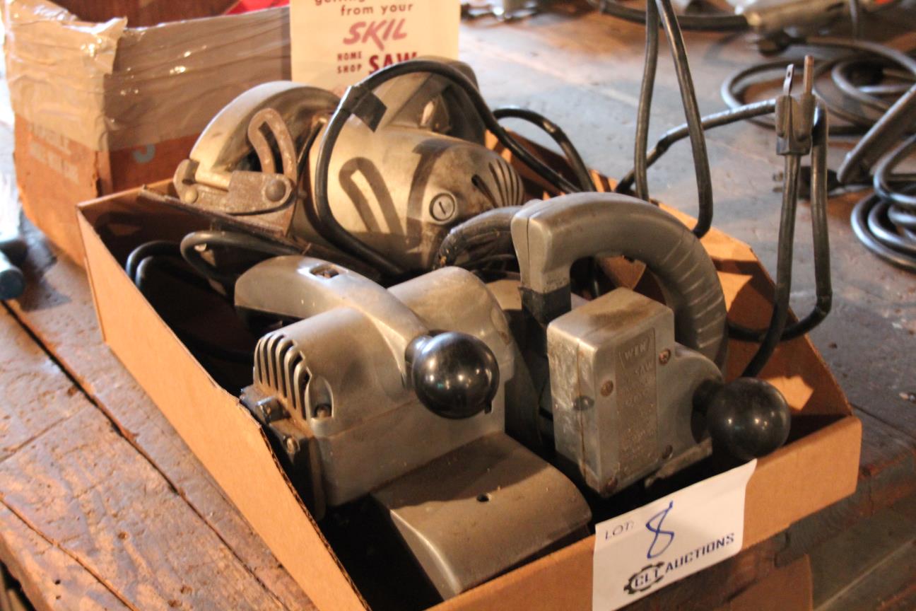 Vintage Power Tools WEN All Saw 909, 3" Belt Sander 910, & Skill