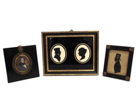 BRITISH SCHOOL (19TH CENTURY)  'Abel Clifton', a portrait miniature,  mixed media, unsigned, titled verso, 6.25cm x 5cm (oval