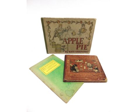 [MISCELLANEOUS]  Greenaway, Kate. A Apple Pie, Warne, London, no date, cloth-backed pictorial boards, oblong quarto; Fraser, 