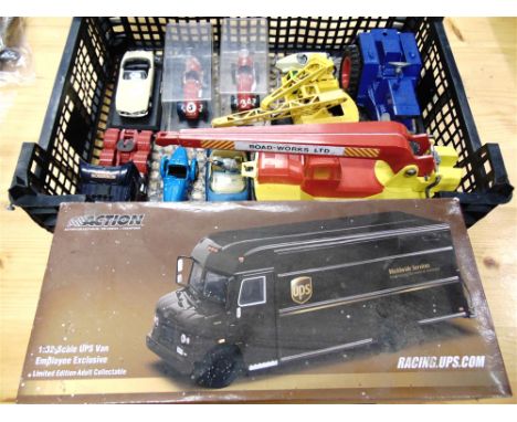 ASSORTED DIECAST MODELS  comprising a 1/32 scale Action Racing Collectables No.104652, U.P.S. Van, mint or near mint, boxed; 