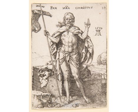 HEINRICH ALDEGREVER Paderborn 1502 - 1555/61 Soest Pax nostra Christus. 1550. Kupferstich auf Bütten aus der 14 Blatt umfasse