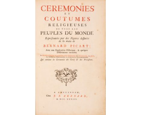 Picart, Bernard: Ceremonies et coutumes religieuses de tous les peuples du monde. Qui contient les céremonies de Grecs &amp; 