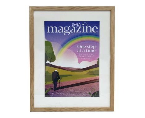 One Step at a Time magazine cover, lithograph 40 x 28.5cm This lot is not sold with copyright.