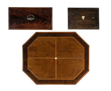 A 19th century mahogany tea caddy. With two compartments and a replacement mixing bowl, height 15cm width 30cm depth 15.5cm, 