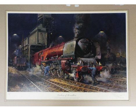 A limited edition print after Terence Cuneo entitled Duchess Of Hamilton, numbered 537/850 and signed in pencil by the artist