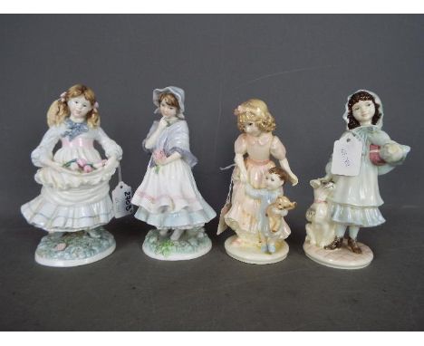 Coalport &amp; Royal Worcester for Compton &amp; Woodhouse - Four limited edition figurines commemorating the work of Bernard