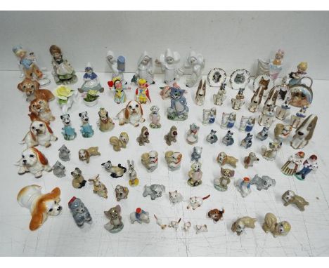 Ceramic Collector - Whimsies. Makers are Wade, Szeiler, Shamrock, Liverpool Road and many unbranded. Tallest is 12cm high