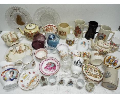 Royal Commemorative Ceramic / Glass Collection # 12 - 19th Century, Victorian and later. Cups, Mugs Figures and plates etc. I