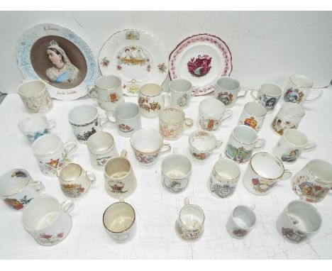 Royal Commemorative Ceramic / Glass Collection # 14 - 19th Century, Victorian and later. Cups, Mugs Figures and plates etc. I