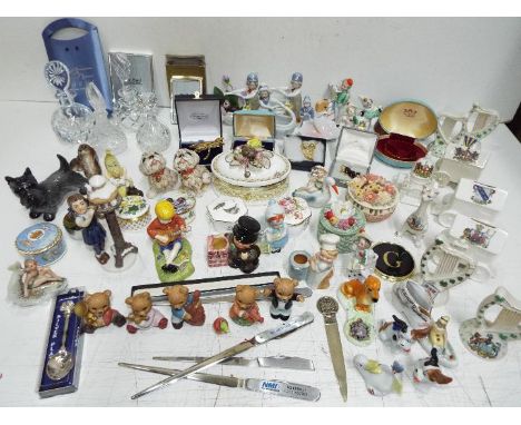 Collectors - Royal Copenhagen, Doulton, Goebel / Hummel, Alexander, Gemma and various. Crested ware, Trinket boxes, crystal d