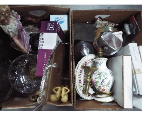 Lot to include ceramics, glassware, metalware, a cased set of Maier &amp; Schulze cutlery (one fork missing). [3]