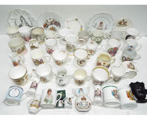 Royal Commemorative Ceramic / Glass Collection # 10 - 19th Century, Victorian and later. Cups, Mugs Figures and plates etc. I