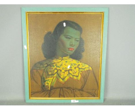 A framed print after Vladimir Tretchikoff, The Chinese Girl, approximately 60 cm x 50 cm.
