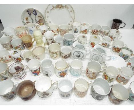 Royal Commemorative Ceramic / Glass Collection # 15 - 19th Century, Victorian and later. Cups, Mugs Figures and plates etc. I