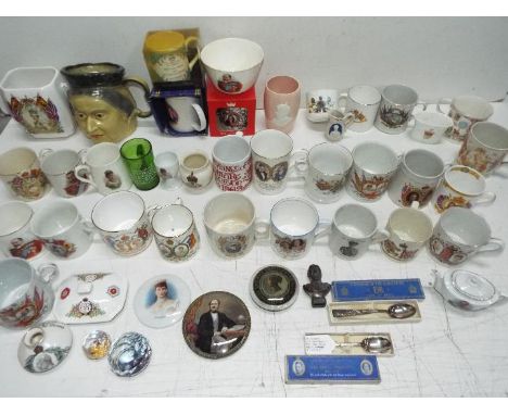 Royal Commemorative Ceramic / Glass Collection # 18 - 19th Century, Victorian and later. Cups, Mugs Figures and plates etc. I