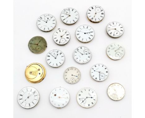 Qty of pocket watch movements inc John Bennett, Hamilton etc