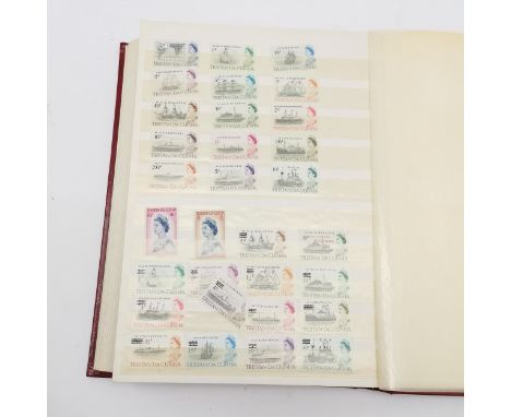 Commonwealth mostly M/M (MH) useful stamp collection in red stockbook inc KGVI &amp; early QEII sets inc Falkland Islands, Ho