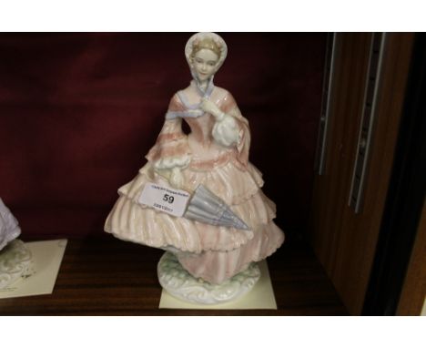 A Royal Worcester figurine 'The Crinoline' with certificate of authenicity