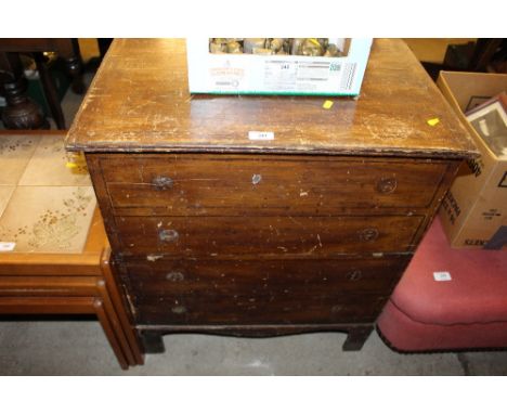 A 19th Century pine commode