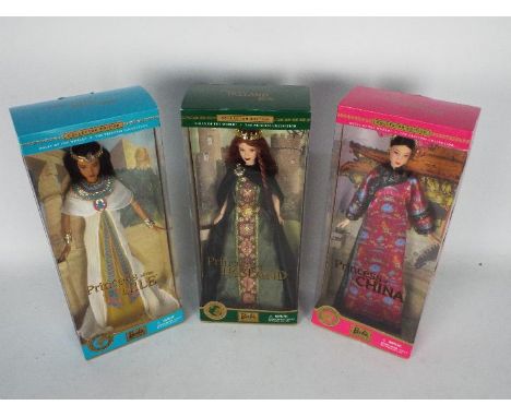 Barbie, Mattel - Three boxed 'Collector Edition' Barbie dolls. Lot consists of #53369' Princess of the Nile Barbie'; #53368 '