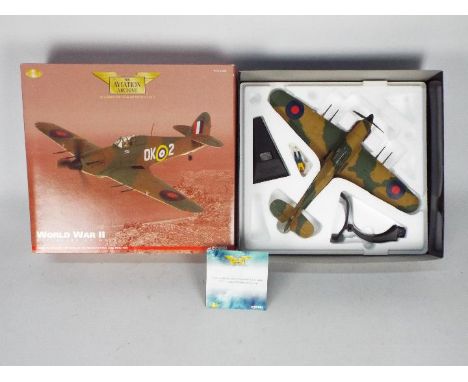 Corgi Aviation Archive A boxed Limited Edition 1:32 scale Corgi AA35502 World War II 'Defenders of Malta' Hawker Hurricane II