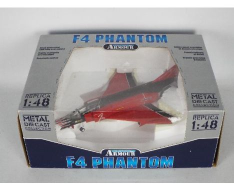 Armour Collection - A boxed diecast 1:48 scale Armour Collection (Franklin Mint) B11B555 F4 Phantom II - Luftwaffe JG71. The 