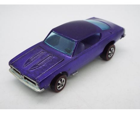 Hot Wheels - Redline - A rare Custom Barracuda in Purple with Purple interior. This Hong Kong made example appears in Near Mi