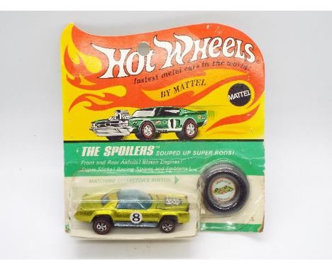 Hot Wheels - Redline - The Spoilers - An original unopened carded Sugar Caddy Cadillac Eldorado in Lime. The car appears Mint