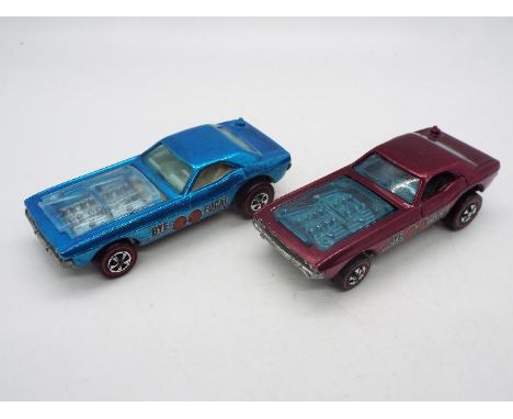Hot Wheels - Redline - 2 x Restored Bye-Focal models in Magenta and Light Blue. These have both been restored from originals 