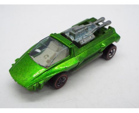 Hot Wheels - Redline - A Hairy Hauler in Light Green. This U.S. made model appears in Very Good condition with only a few min