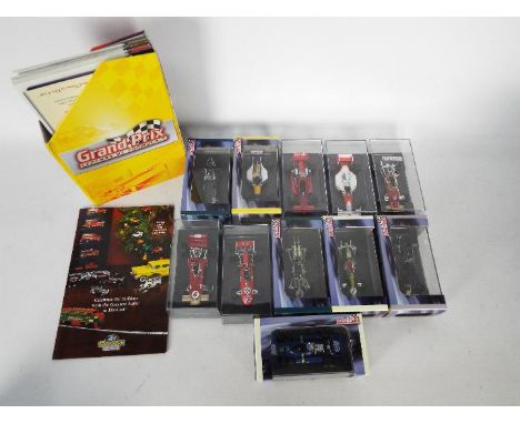 Atlas Editions - A starting grid of 11 boxed diecast 1:43 scale F1 cars from Atlas Editions 'Grand Prix Legends of Formula 1'